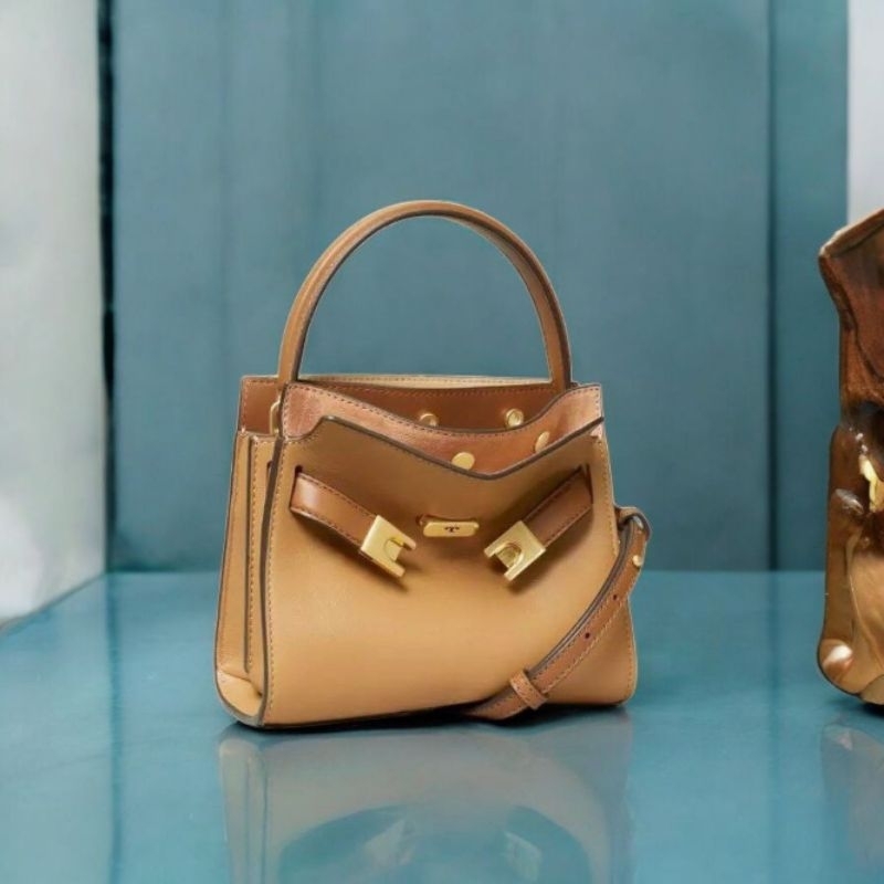 TB LEE RADZIWILL PETITE DOUBLE BAG TIRAMISU