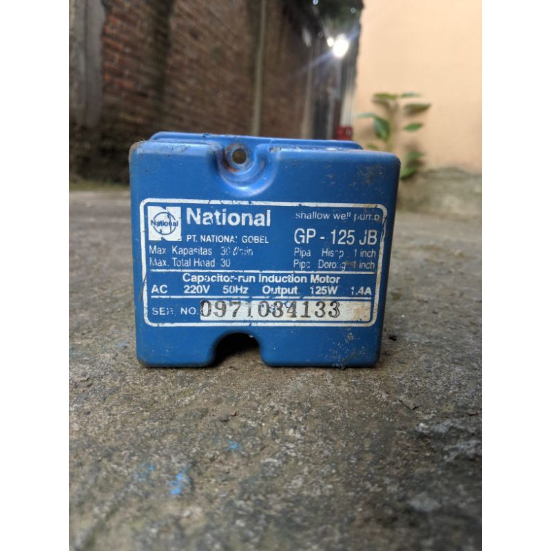 Tutup kapasitor panasonic national GP-125JB (second)