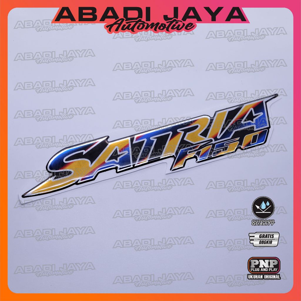 Emblem Suzuki Satria Fu 150 / Emblem Timbul Suzuki Satria Fu / Emblem Titanium Suzuki Satria / Emble