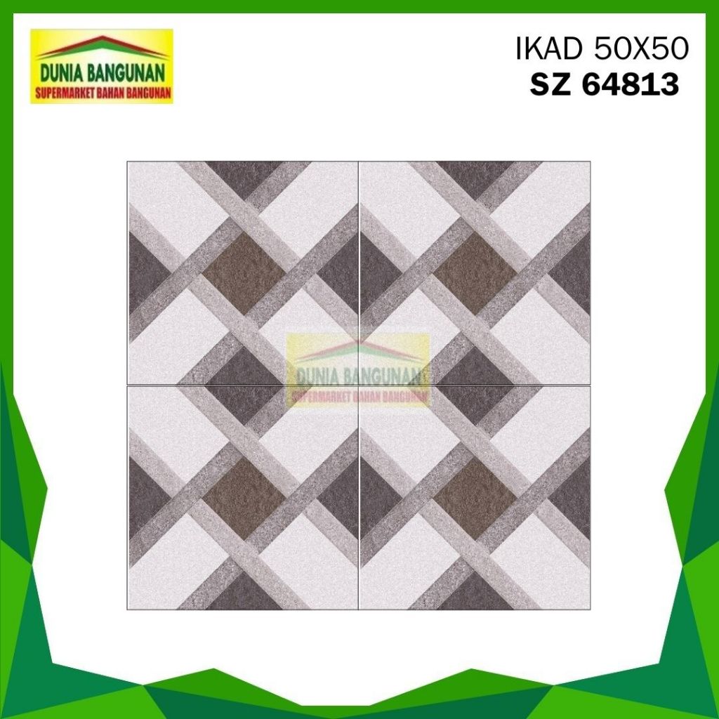 Keramik 50x50 Lantai IKAD 64813 Keramik Matt/Keset / Keramik Lantai Teras/ Keramik Dapur / Keramik L