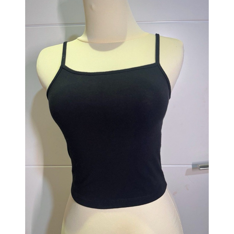 cotton on tank top hitam