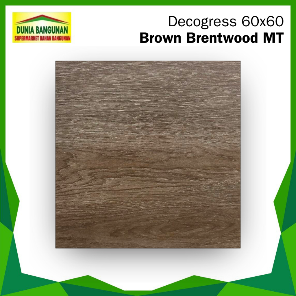Granit Lantai 60x60 Decogress Brown Brentwood Granit Lantai Motif Urat Kayu / Granit Lantai Keset / 