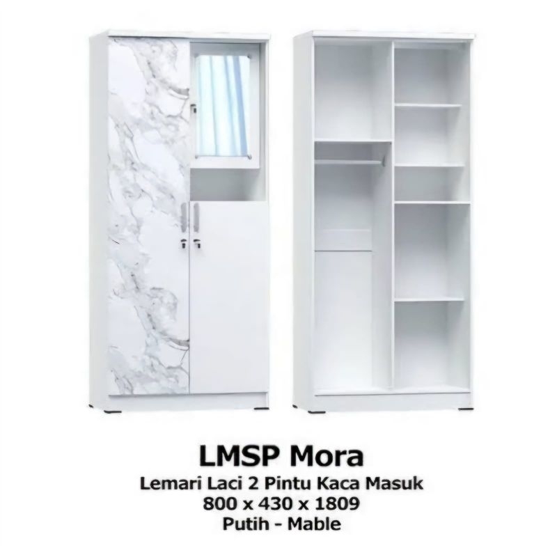 Lemari pakaian 2 pintu gstar