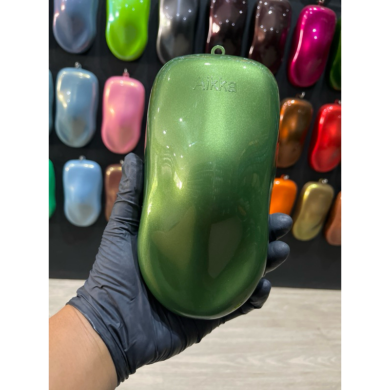 GREENWAY METALIK 8721 K AIKKA . CAT PU WARNA HIJAU METALIK MOTOR MOBIL