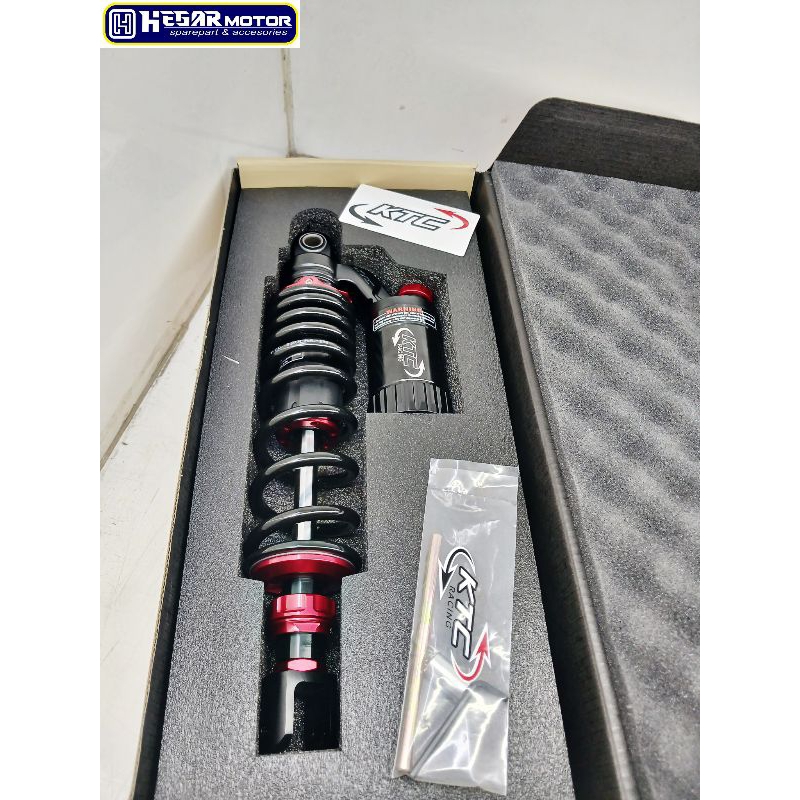 SHOCK TABUNG NEW EXTREME KTC 340MM VARIO 160 BLACK / RED