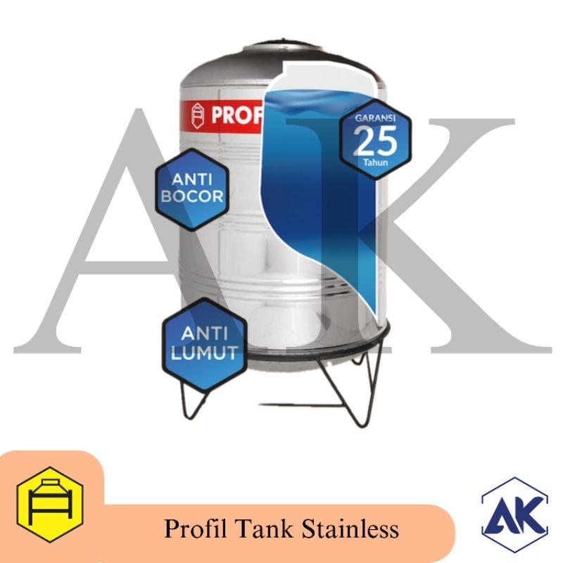Profil Tank Tandon Stainless PS700 / PS 1100 / PS1500 / PS200