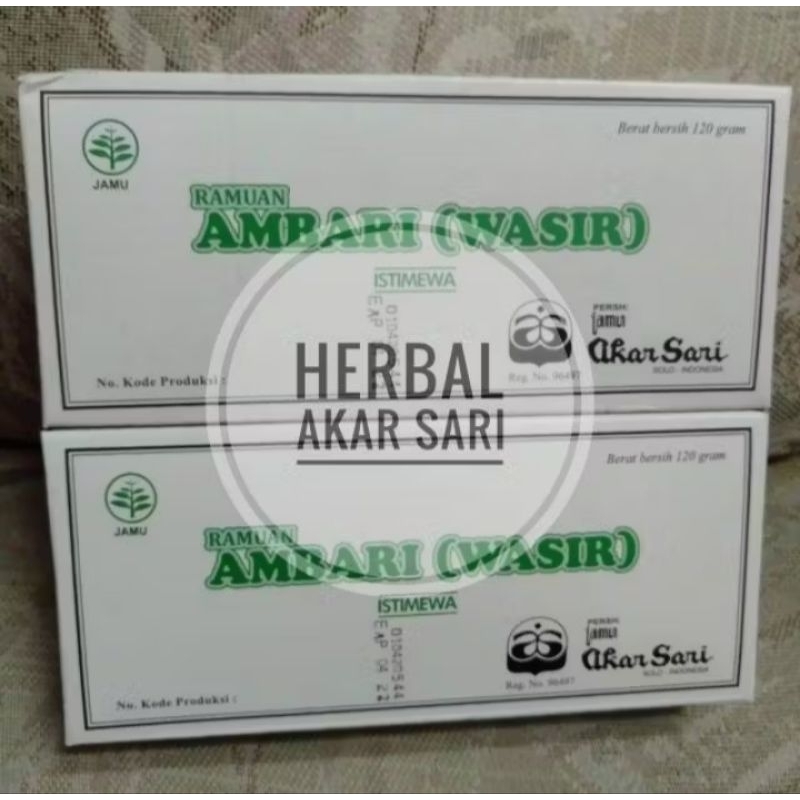 

Akar Sari - Jamu Wasir Herbal Akar Sari Jamu Godogan/Rebusan