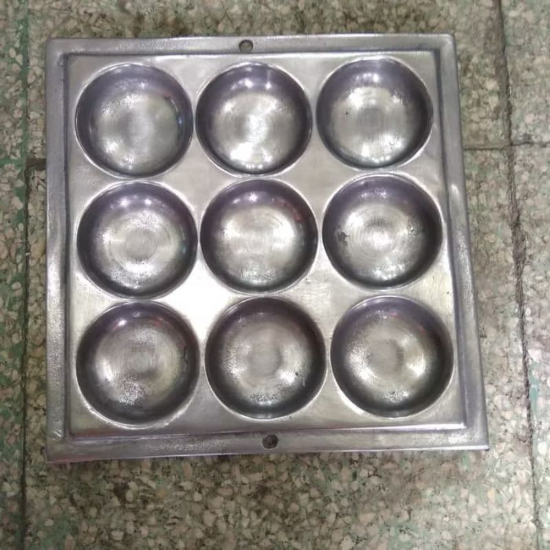 CETAKAN KUE TAKOYAKI/CETAKAN  CIMIN KUE LUMPUR 9 LUBANG/TAKOYAKI 24 LUBANG