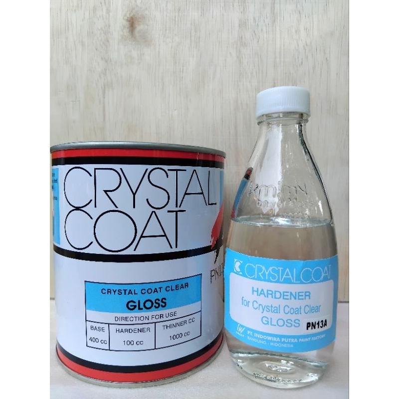 Crystal Coat clear gloss cat stainless/cat alumunium/cat tembaga/cat kuningan