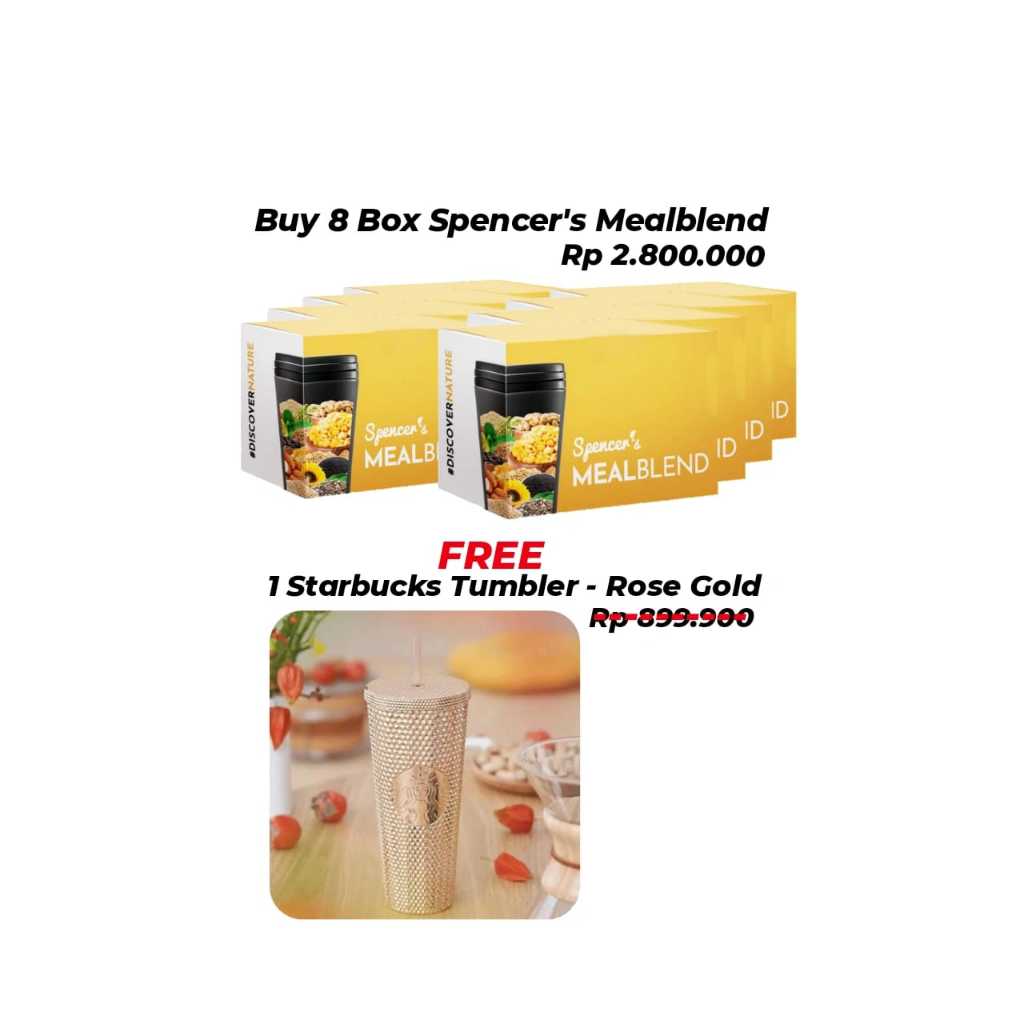 

Paket Spencer's Mealblend x TumblerStarbucks
