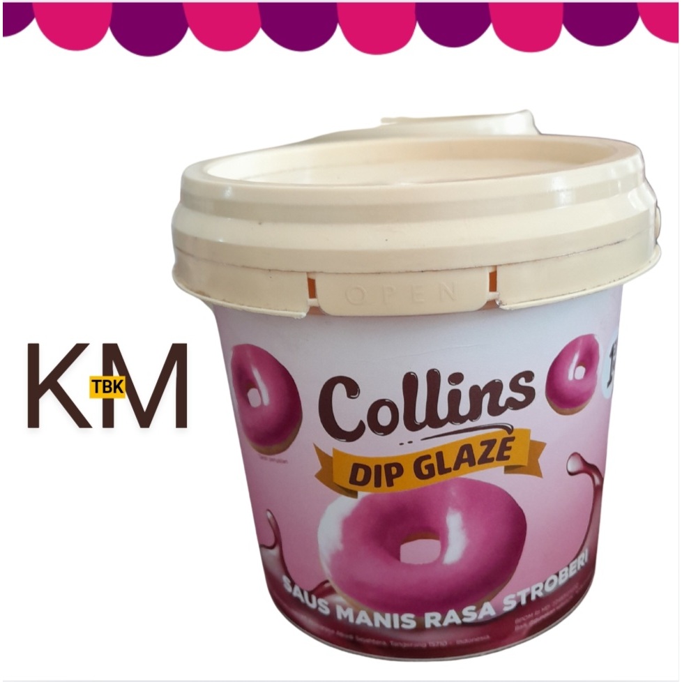 

Collins Dip Glaze Strawberry 250 gr & 500 gr (Repack)