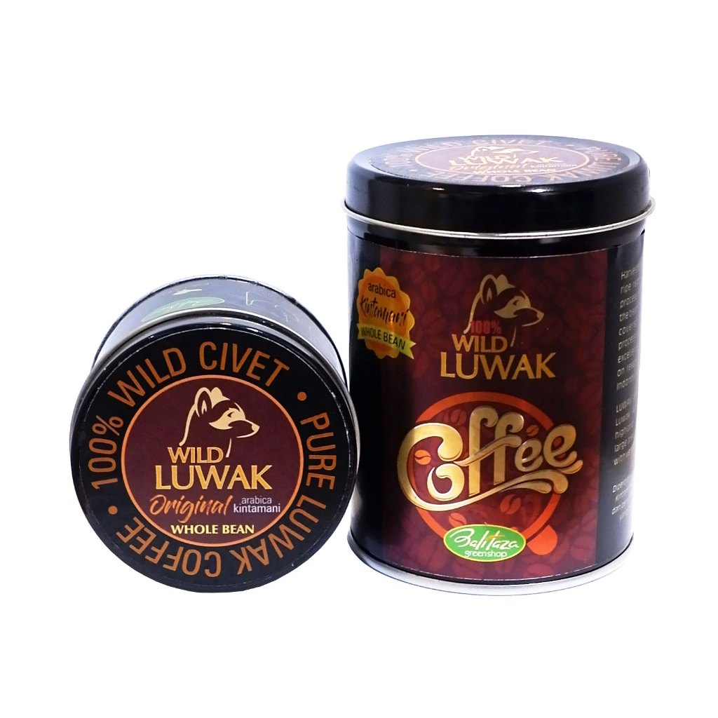 

Balitaza Pure Wild Luwak Coffee Bean Arabica Kintamani 100gr - Bean /can - Kopi Luwak Liar