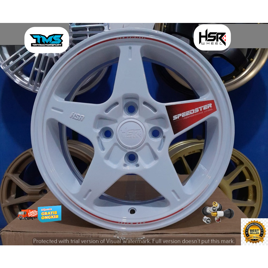 Promo Velg Single Pcd 4x114 HSR SPEEDSTER Ring16 Binguo Confero Accent Carens Panther Galant Eterna