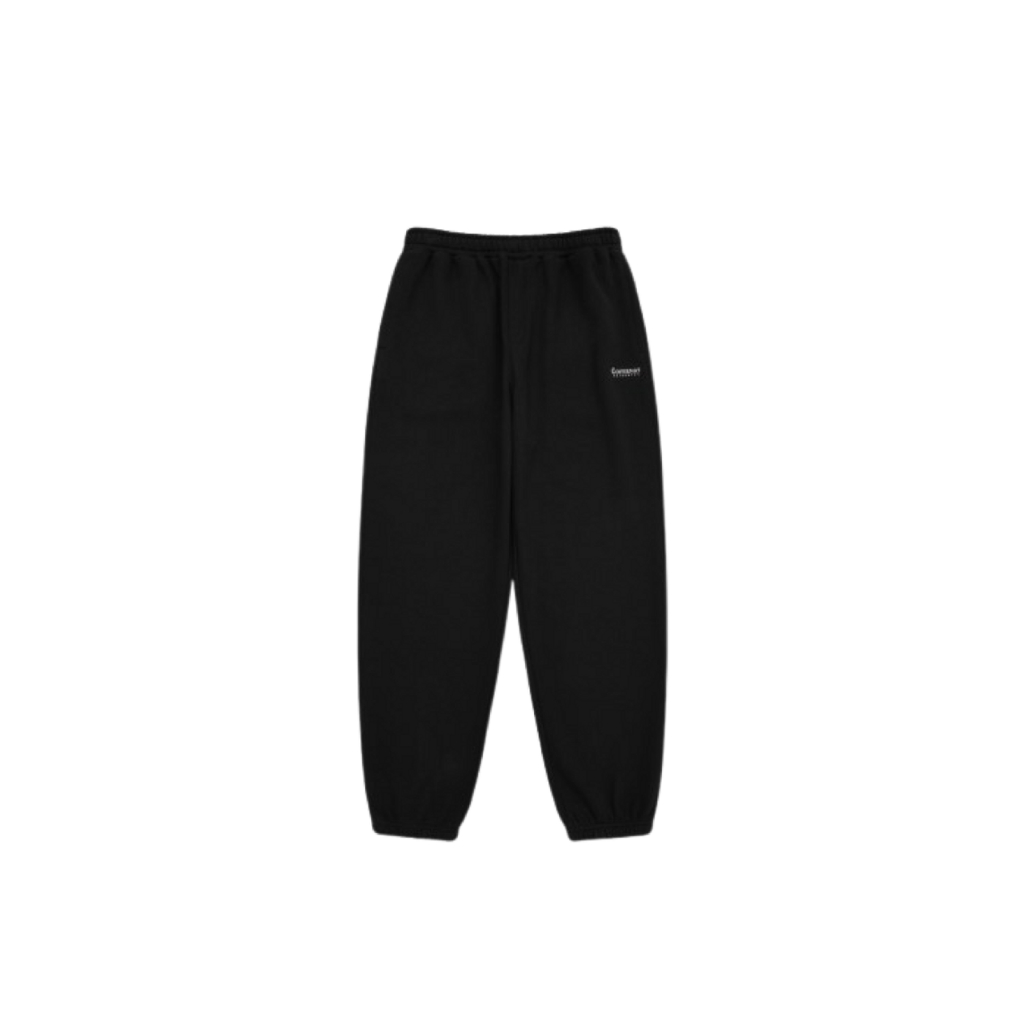 Covernat Authentic Sweat Regular Jogger Pants (Shadow, Embroidery) Black