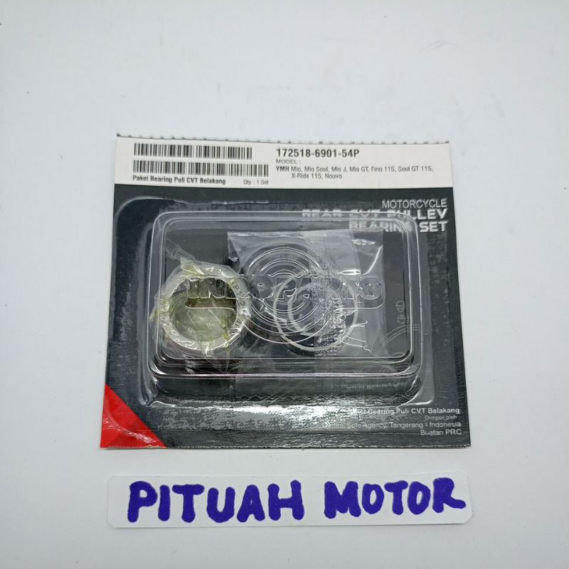 BEARING BAMBU CVT BLK MIO SOUL MIO GT FINO 115 SOUL GT 115 X RIDE ( 172518 6901 54P ) ORIGINAL INDOP