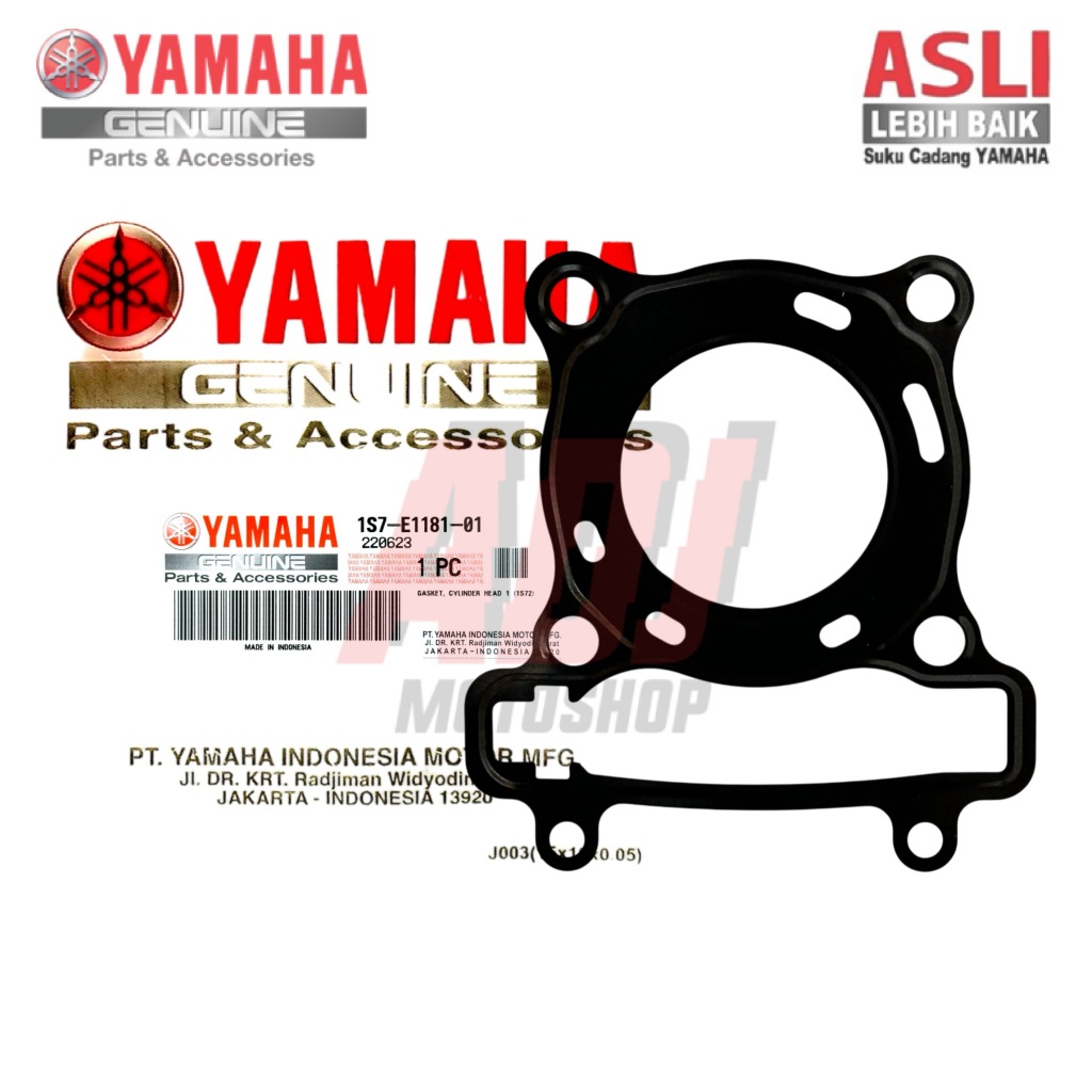 PAKING PACKING HEAD GASKET CYLINDER BLOK DEKSEL 1S7 JUPITER MX OLD / NEW R15 V2 2014 2015 VIXION OLD