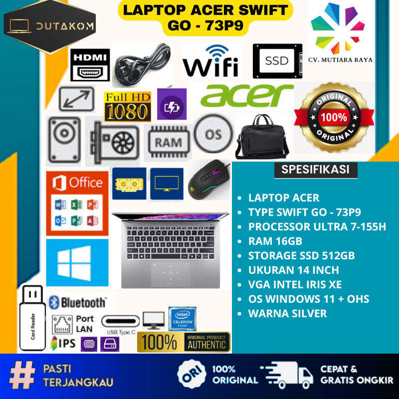 LAPTOP ACER SWIFT GO-73P9