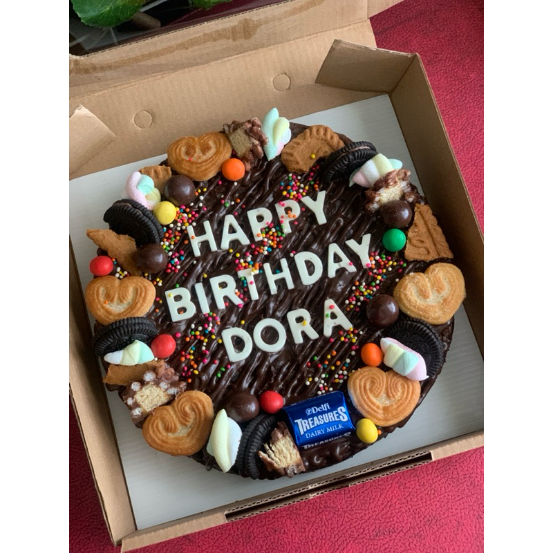 

(INSTAN ONLY) Brownies Tart Round 20cm x 20cm Brownies Cake Round Brownies Roti Ultah Brownies Oven Solo