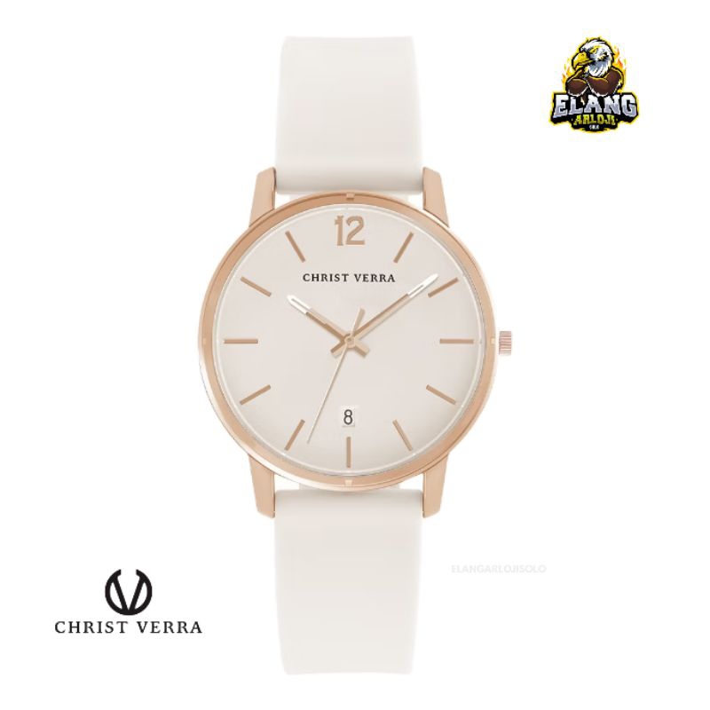 Jam Tangan Christ Verra Casual Women's Watches CV 12425L-35 BEIGE