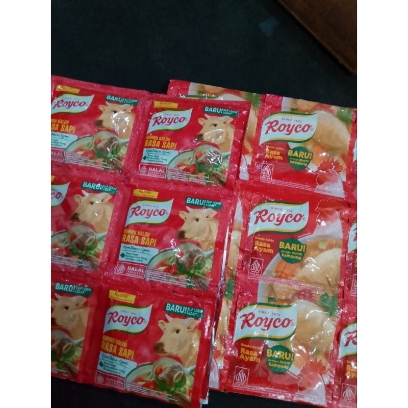 

Royco Bumbu kaldu rasa Ayam /Sapi isi 12 sachet @8gram