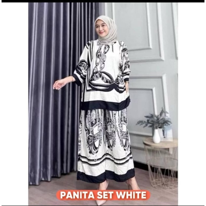 Rara One Set Setelan Celana Kulot Rayon Premium Baju Wanita Adem Baju Harian Wanita