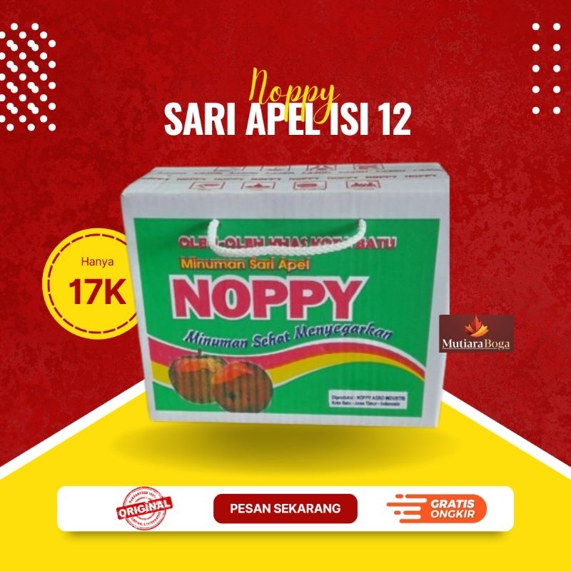 

Minuman Sari Buah Apel Noppy isi 12 (per cup 120 ml)
