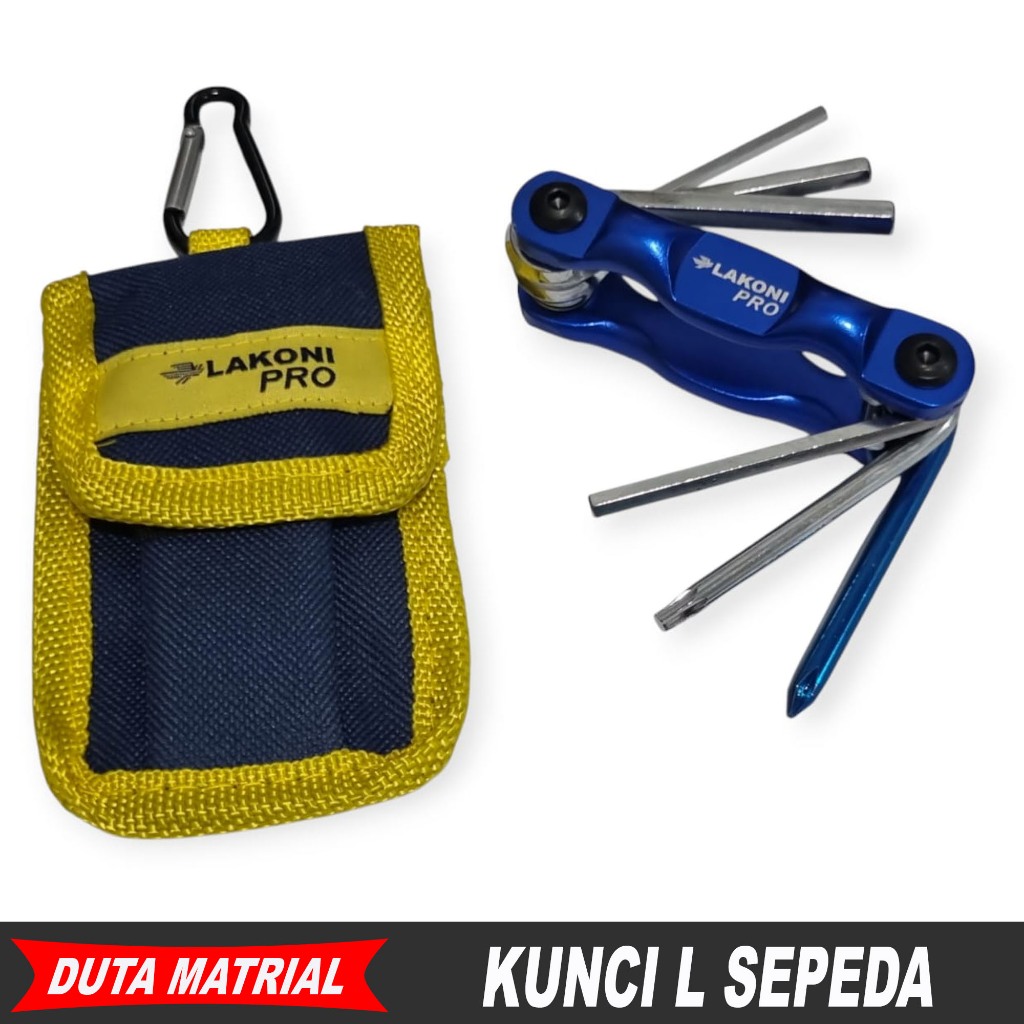 CUCI GUDANG Kunci Sepeda Kunci L Set Lakoni Pro - Bike Toolkit Set 6 PCS Lakoni