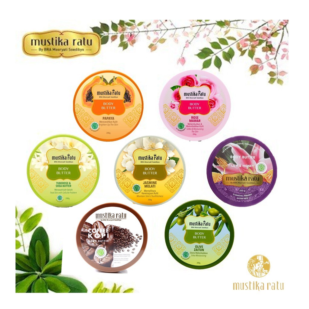 Mustika Ratu Body Butter - Pot 200 gram