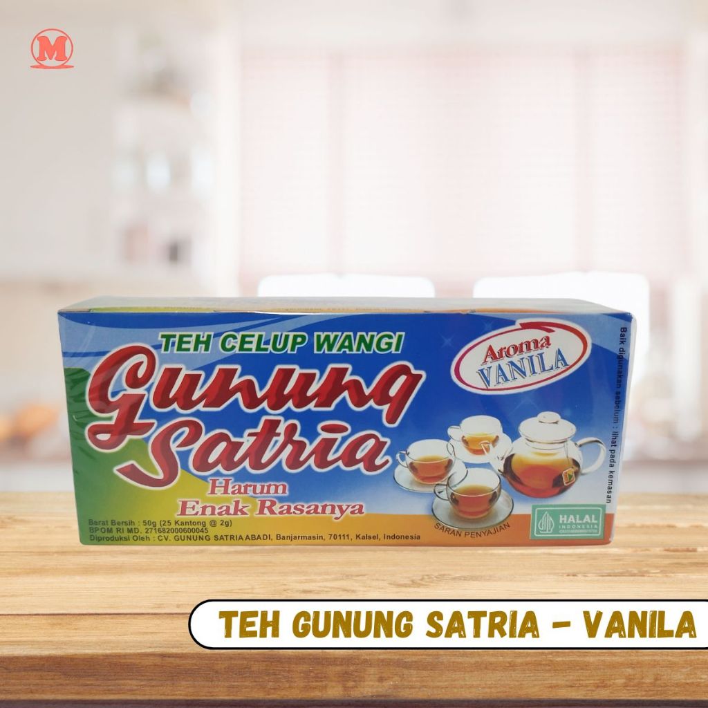

Teh Celup Gunung Satria Aroma Vanila - kotak biru
