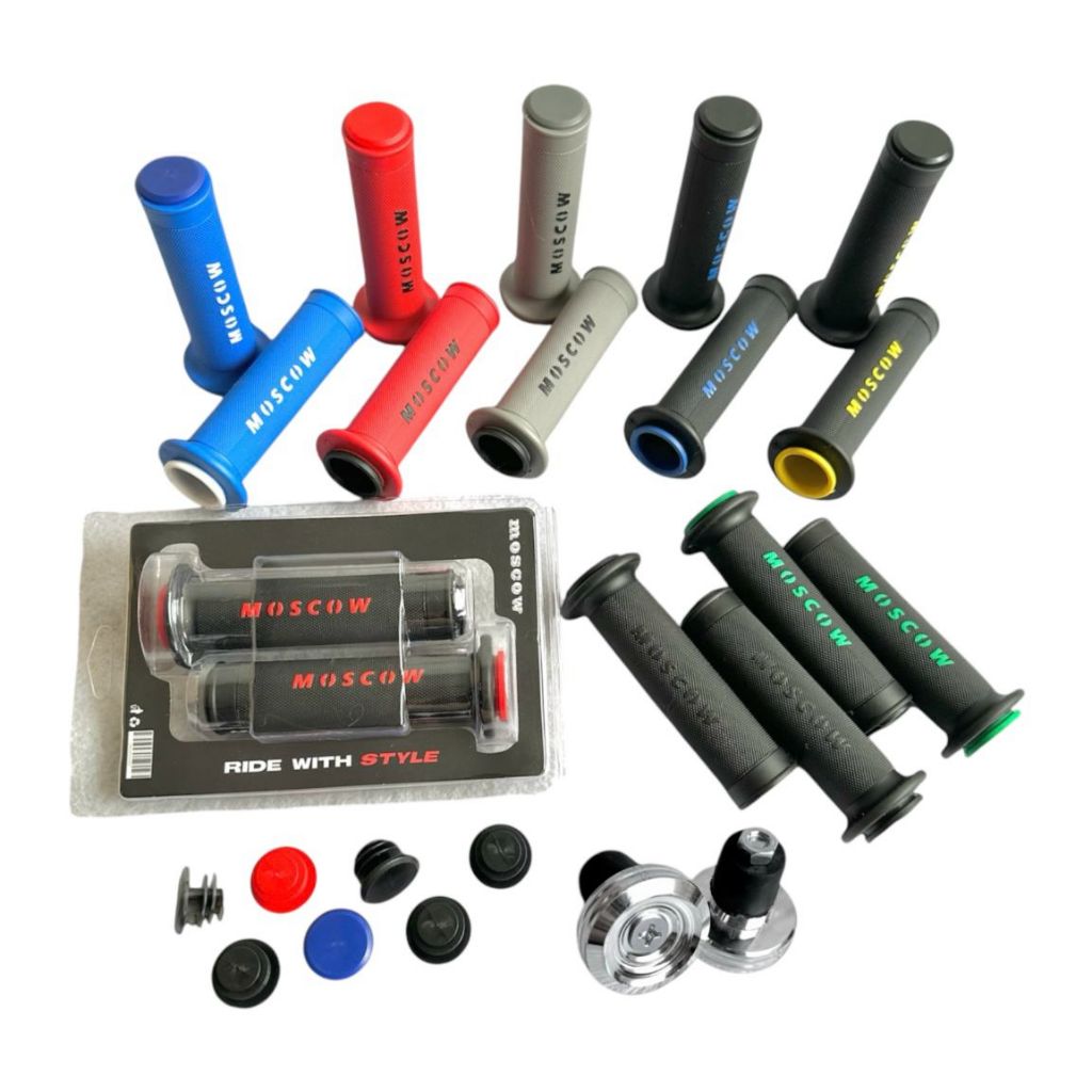 Handgrip Original MOSCOW HAND GRIP M010 Plus Jalu Stang Chrome PCX Universal Nmax Lexi PCX X-Max Var
