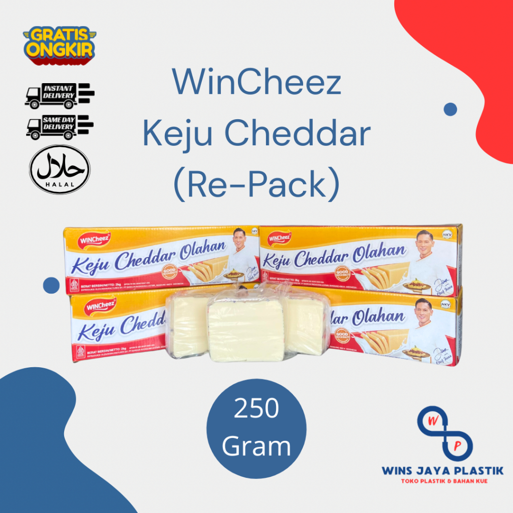 

Keju Wincheez 250gr | re-pack | Wincheez Keju Cheddar | Kemasan re-pack 250gr