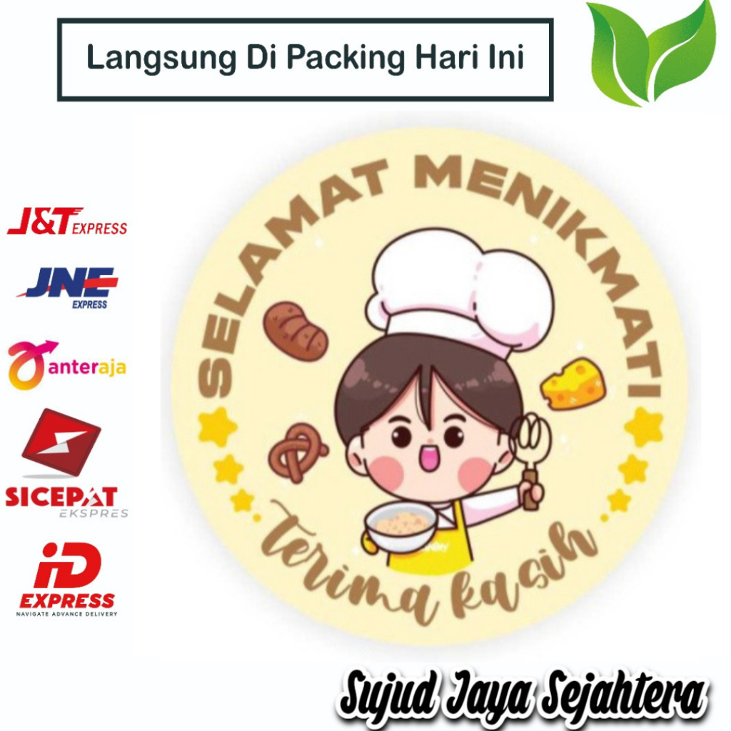 

05. STICKER THANK YOU STICKER TERIMA KASIH (SELAMAT MENIKMATI 5) 1 ROLL ISI 500 PCS TINGGAL KUPAS DAN TEMPEL