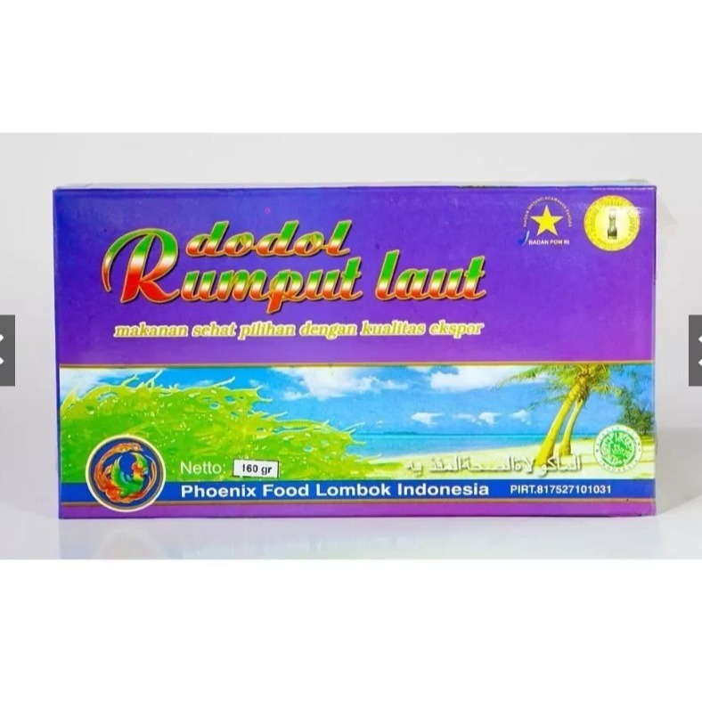 

Dodol Rumput Laut Khas Lombok Ready Kinjo Jelly Kotak 160g