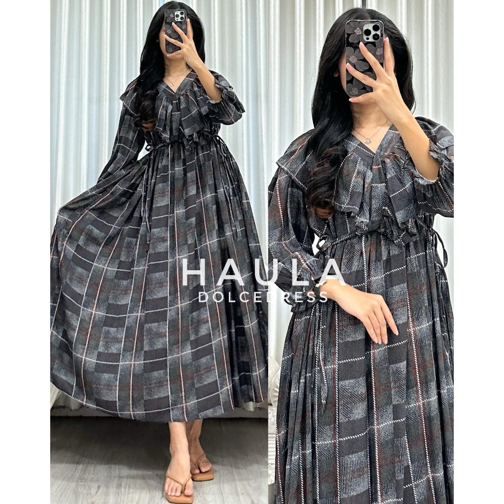 Haula By Dolce Dress Katun Rayon Tangan Balon