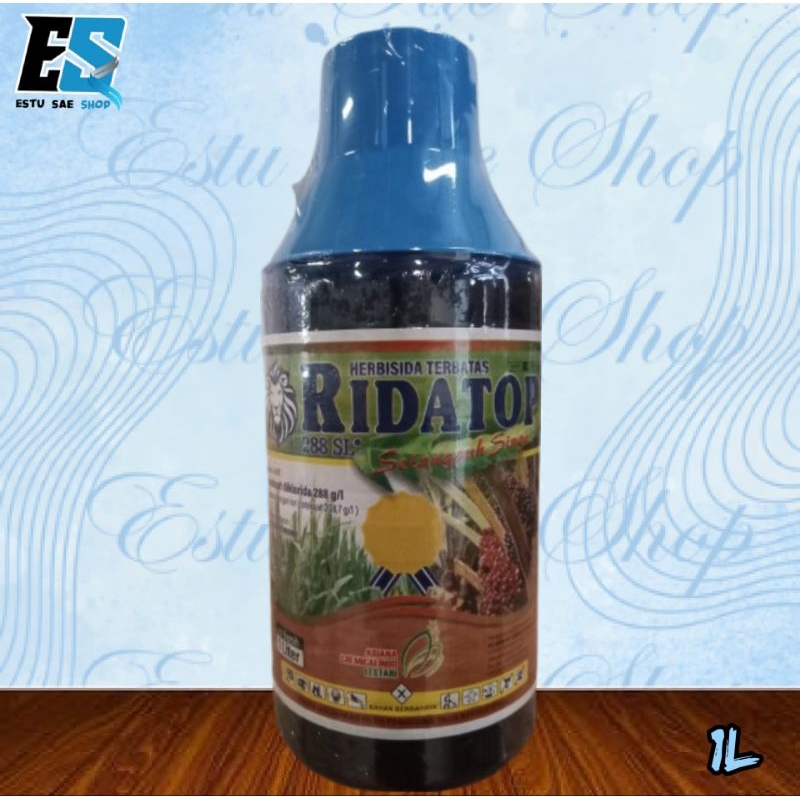 Herbisida Kontak RIDATOP 288 SL, 1 LITER, Bahan Aktif: Paraquat diklorida 288 g/l