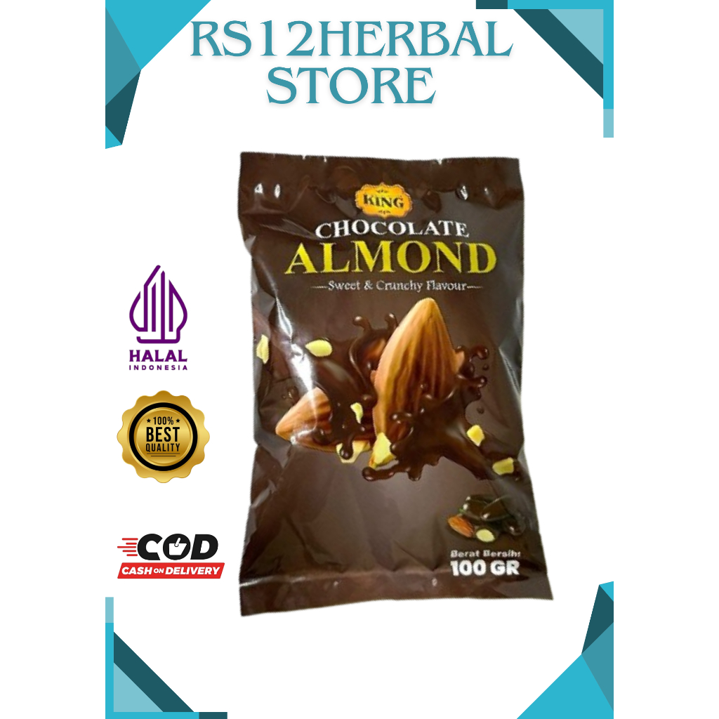 

Chocolate Assorted Milk Coklat almon king 100 gr