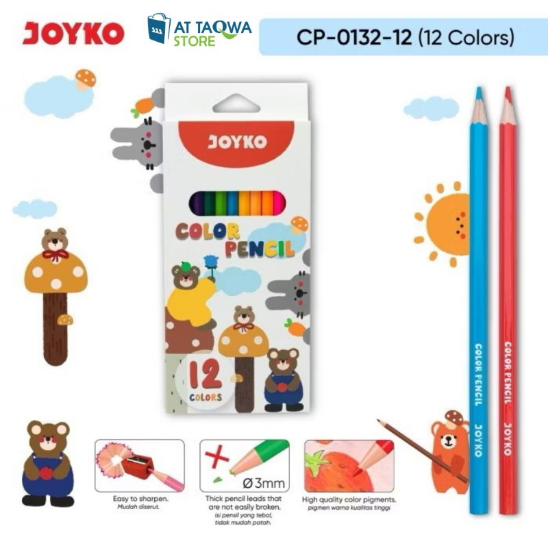 

Color Pencil Pensil Warna JOYKO CP-0132 12 Warna