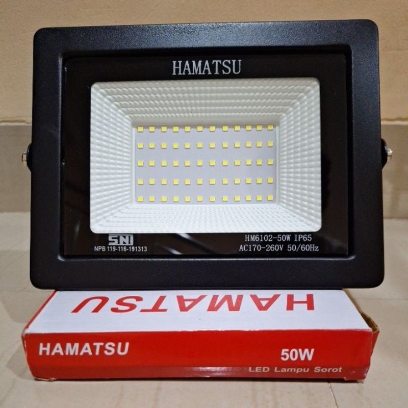 KAP LAMPU SOROT LED 50WATT 50W / LAMPU SOROT TEMBAK LED 50 WATT HAMATSU