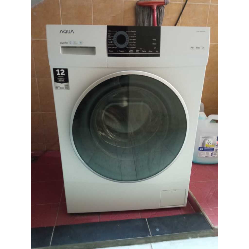 Mesin Cuci AQUA Inverter Front Loading kapasitas 7kg