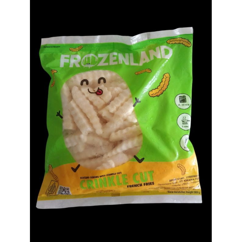 

FROZENLAND KENTANG CRINKLE CUT 500gr