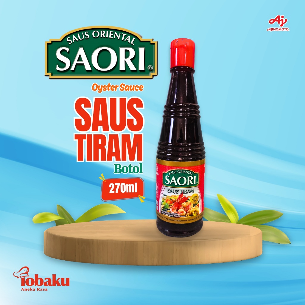 

SAORI Saus Tiram - Saus Bumbu Masakan – Oyster Sauce Kemasan Botol Praktis 270ml