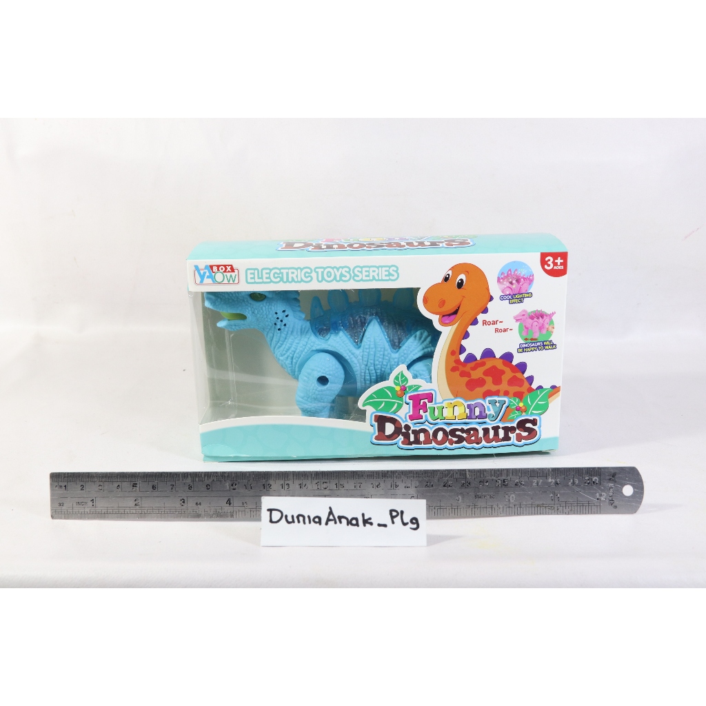 Mainan Robot Funny dinosaurs bisa berjalan lampu dan ada musiknya