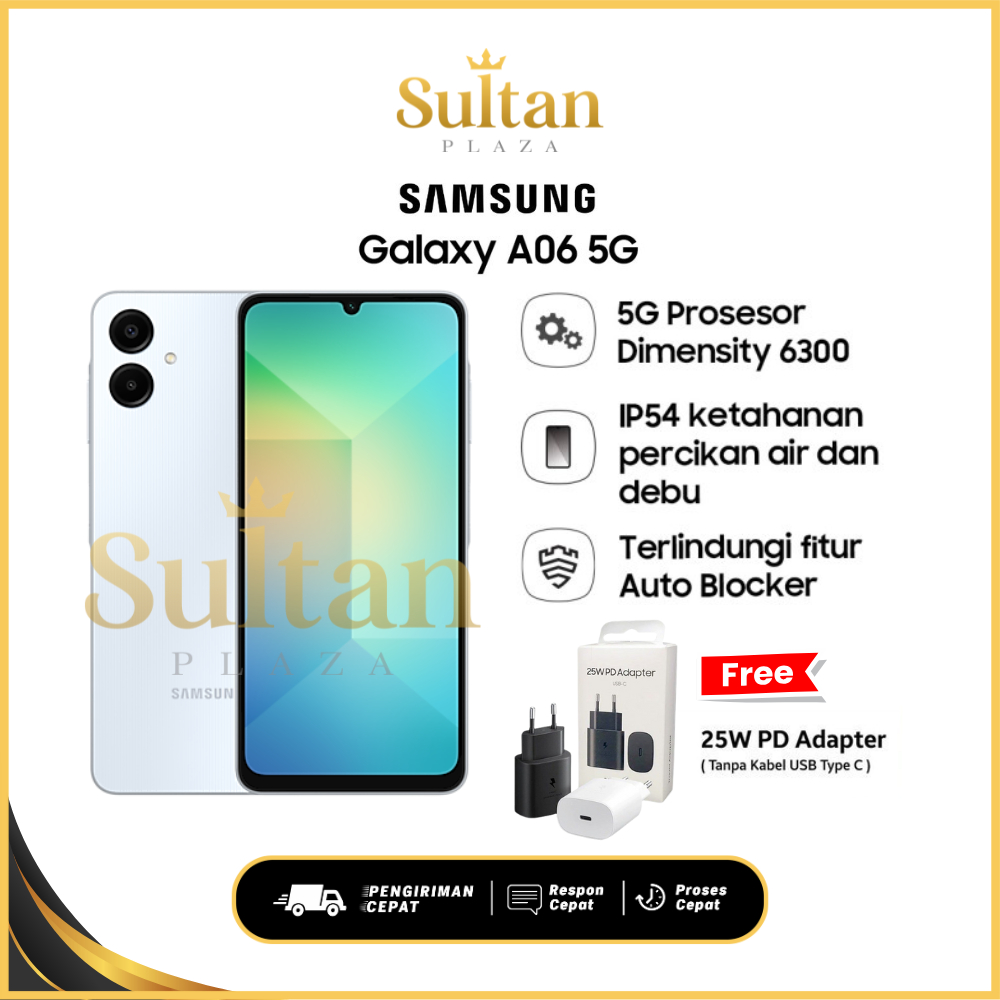 Samsung Galaxy A06 5G 6/128GB - Light Green Garansi Resmi SEIN