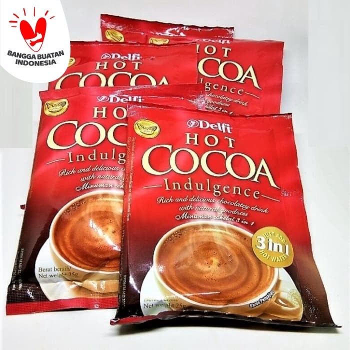 

Delfi Hot Cocoa Minuman Serbuk Coklat 3 In 1 Sachet 5 X 25Gr