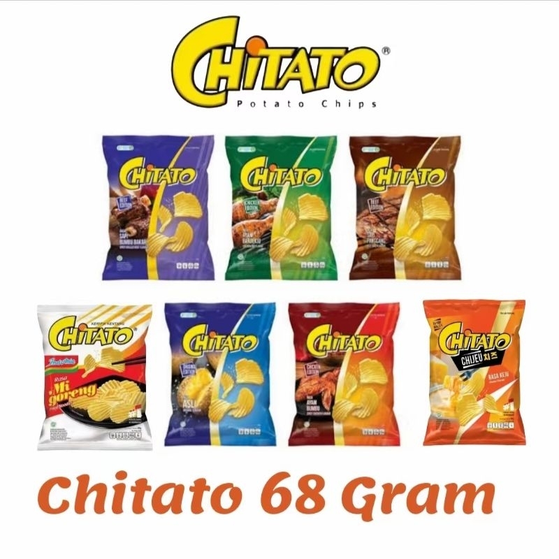 

CHITATO 68gr potato chips all variants original sapi ayam indomie bbq bumbu bakar cheju keju korea