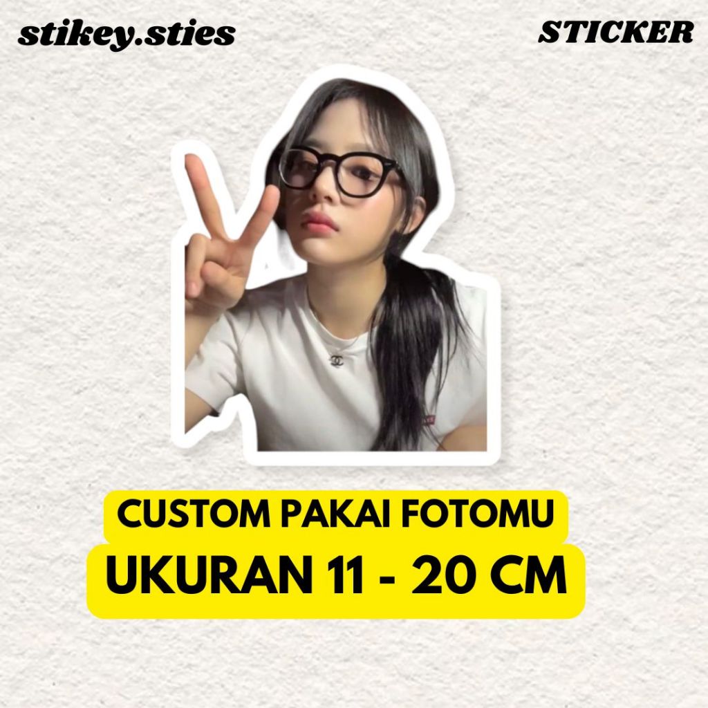 

STICKER CUSTOM FOTO SENDIRI (UKURAN 11CM - 20 CM) ANTI AIR ANTI PUDAR VINYL / STIKER HELM LAPTOP HP MOTOR TUMBLR TAS KOPER