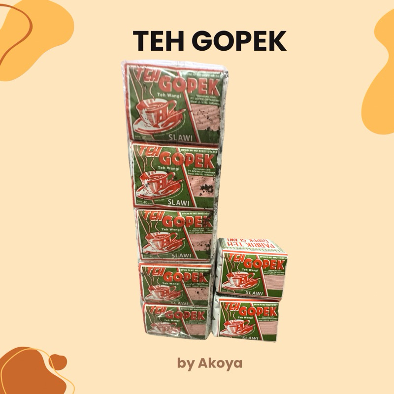 

1 PCS TEH GOPEK HIJAU SLAWI ASLI TUBRUK SOLO