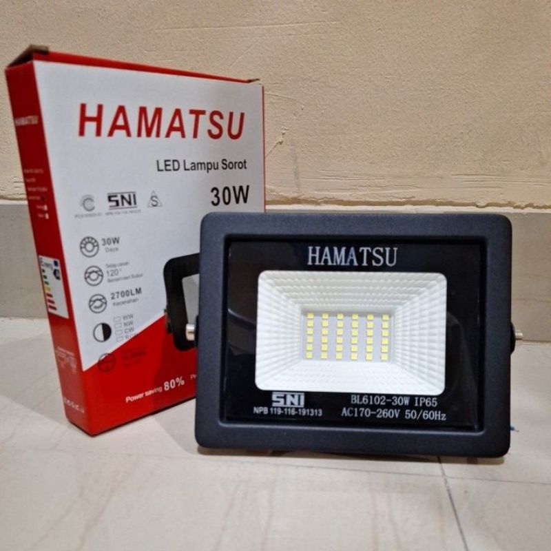 KAP LAMPU SOROT LED 30WATT 30W / LAMPU SOROT TEMBAK 30 WATT HAMATSU