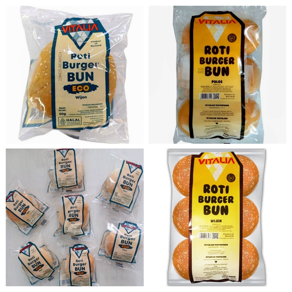 

Vitalia Roti Burger | Wijen Eco 1 pcs | Wijen 6 pcs | Polos 6 pcs
