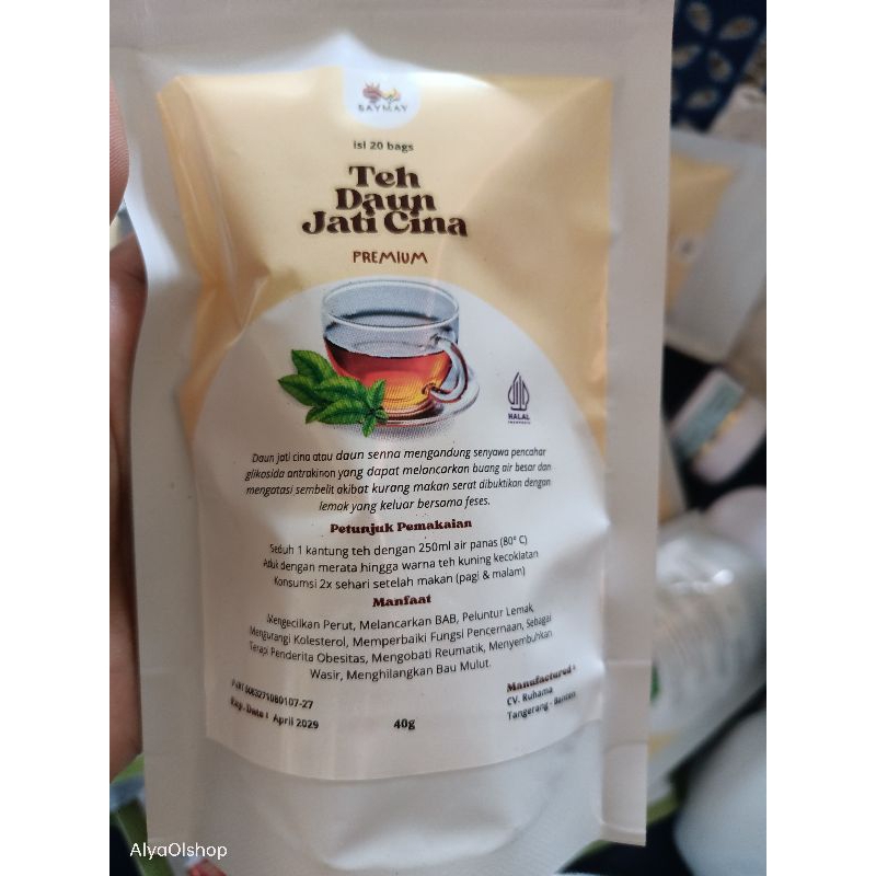 

Teh saymay daun jati cina | minuman teh isi 20 bags